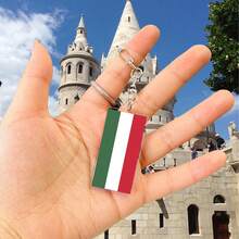 1 件国旗亚克力钥匙扣，适用于阿尔及利亚、瑞士、塞尔维亚、秘鲁、亚美尼亚、海地、葡萄牙、厄瓜多尔、马耳他、波斯尼亚和黑塞哥维那，男女通用汽车配件包魅力学校可爱哥特 Y2k - 彩色 - 查看 32