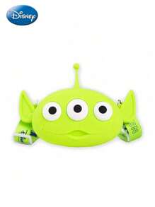 Disney 1PC Disney Officially Licensed Cartoon Cute Alien Losto Shoulder Crossbody Phone Bag Silicone Purse Compact Waterproof Wear-Resistant Storage Bag Foldable Soft Wallets Daily Combinations Can Be Used For Different Occasions A Souvenir Birthday Gift For Friends Family
