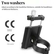 1PC Adjustable 360° Rotating Mobile Phone Holder Handlebar Clip Stand GPS Mount Bracket For Electric Scooters, Bicycles & Motorcycles - Universal Smartphone Accessory - X81 - View 5