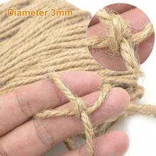 1M*5M / 2M*5M Plant Support Netting Jute Twine Trellis Netting Natural Pea Plants Sweet Peas - Linen - View 8