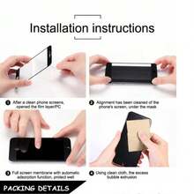 (3 In 1) Screen Protection Compatible With Redmi A5/POCO C71 Privacy Matte Ceramic Film Screen Protector + Lens Film + Back Film Gift For Birthday, Family, Friends Anti-Spy, Phone Screen Protector, Phone Accessories - 3IN1 - View 7