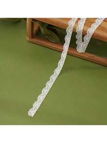 10pcs 1yard White Lace Edging Trim, Scalloped Lace Trim For Sewing, Crafts, Dresses, Gift Wrapping, Weddings, Home Decor
