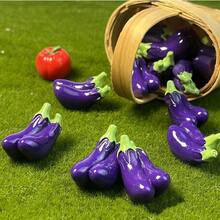 10 piezas/20 piezas Decoraciones en miniatura de frutas y verduras, decoraciones de mesa, pequeños ornamentos - Multicolor - Ver 3