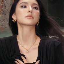 High-End Water Drop Zirconia Sterling Silver Necklace For Women's Spring Match With Sweater Clavicle Chain New Style - Teardrop Zirconia Necklace - View 4