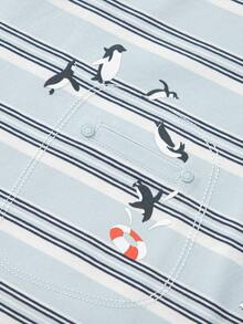 Balabala 儿童短袖T恤2025夏季男童上衣速干凉爽抗菌 - 冰藍 - 查看 7