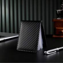 1pc Sleek Carbon Fiber Ultra-Slim Credit Card Holder, Multi-Slot ID & Badge Organizer With Pen Slot, Lightweight & Portable For Everyday Use - Black Black Card Holders Anniversary Gift Gift For Men Funny Gift Small Gifts Gift Ideas Birthday Gifts For Men Gift For Husband - Multicolor - View 1