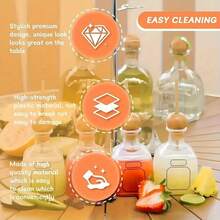 Reusable Cups With Straw Hole, Plastic Mini Patron Tequila Bottles 12.68 Oz, Patron Liquor Bottle Cups. Reusable Bottle, Suitable For Cocktails, Wedding Parties, Versatile Functions, Shot Glasses, Drink Dispenser For Party - 無色 - 查看 5
