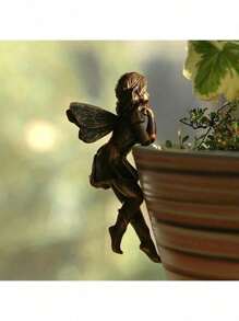 4pcs/Set Adorable Butterfly Fairy Garden Pot Hanger Decor, Suitable For Gifting And Pot Planting