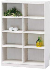 白井産業 組み合わせ自由なフリーラック シェルフ 本棚 豊富なサイズバリエーションでどんな部屋にも合わせやすい 棚板耐荷重10kg ホワイト 木目 幅59 高さ150 奥行29cm TNL 1559WH タナリオ - ホワイト - チェックする 2