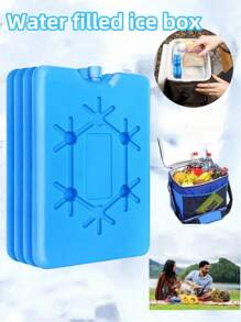 1/2/3/4pcs Reusable Frozen Ice Pack Box, Quick Freezing Fresh-Keeping Iced Box For Outdoor Food Storage, Camping, Fishing, Picnic, BBQ Lunch Box