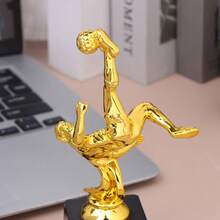 Gold Trophy Awards Football Plastic Model Craft Souvenirs Competition Soccer School Rewarding Supply Small Prize Cup