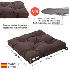 VISTE TU HOGAR Chair Pads - Bộ đồ hai mảnh màu nâu cà phê - Xem 4