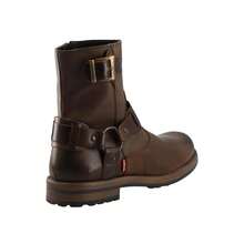 Botas Hombre Levis Caballero Botines Urbano Liso Casual Hebilla Cremallera lateral - Café - Ver 3