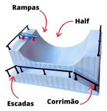 Pista Skate De Dedo Fingerboard Brinquedo Criança Infantil Presente