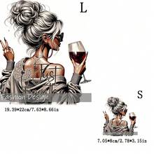 1 件/2 件/3 件励志口号“Just Breathe”DIY 热转印贴纸，适用于 T 恤、棉布、织物、包包、衣服、节日派对、手工工艺品的装饰 - 彩色 - 查看 3