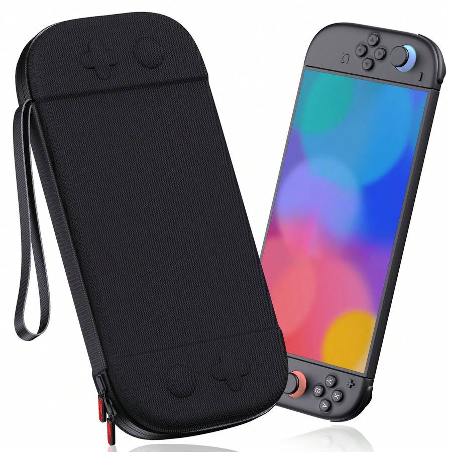 2 Game Console Carrying Case And Accessories Storage Bag - Black - View 1