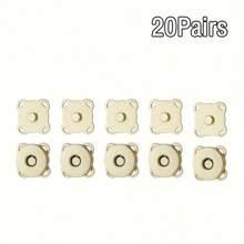 Set de 20 piezas/4 piezas/10 piezas de Botones magnéticos para coser, botones magnéticos invisibles de dibujos animados, botones magnéticos de flor de ciruelo, botones para coser, botones invisibles de metal para coser, cierres de billetera, para manualidades DIY, billetera, bolso, mochila, accesorios, set de botones para manualidades de 14mm