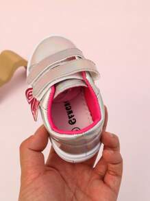 GENGASUN 1 pieza Zapatos casuales de PU para niñas pequeñas, unicolor, estilo casual con puntera redonda para primavera/verano
