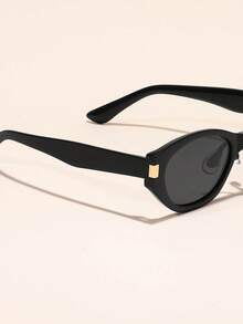 Verywork 1/2 Pairs Women's Plastic Geometric Small Frame Classic Elegant Modern Minimalist Fashion Glasses, Suitable For Street Style, Tropical Beach Vacation, Dates, And Ideal Accessory For All Face Shapes, Also Great For Summer Beach, Outdoor Activities, Travel, College/Campus Style, And Back-To-School Season