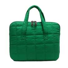 YOONI 1PC Ins Style Minimalist And High-End Plaid Computer Bag, Solid Color IPad Protective Handbag Suitable For Students And Office Workers