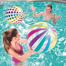 1 Strandball, große bunte aufblasbare Schwimmbad Wasserspielzeug, verwendet für Partydekorationen, Schwimmbadball, Sommer Rasen, Strand Wassersport Team aufblasbares Spiel, Partygeschenk