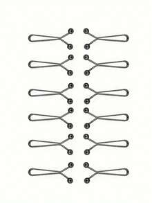 12pcs Women's Simple Hair Clips, Scarf Clips, Headband Pins, Silk Scarf Clips, Headwear Fastener Clips For Dress - A - View 6