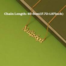 Collar con nombre en griego personalizado, collar con letra del nombre griego de Grecia Chipre, collar helénico, joyería con nombre griego