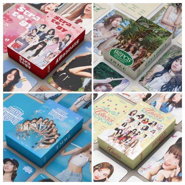 Sanrio Tarjeta LOMO de KPOP T WICE, Saludo de temporada 2025 KPOP, KPOP 2024 en el hogar, 14º mini álbum T WICE STRATEGY, Nayeon, Jeongyeon, Momo, Sana, Jihyo, Mina, Dahyun, Chaeyoung, Tzuyu, Tarjeta de apoyo al grupo popular, Tarjeta de colección K-POP, Nueva tarjeta de saludo de colección, Tarjeta para exhibir la colección, Accesorio de música pop, Tarjeta para decorar la caja