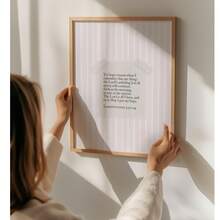 1 幅粉色条纹墙壁艺术画基督教印刷品帆布画圣经诗句海报学院风少女装饰卧室、客厅或公寓宿舍房间装饰礼物，无框或带框 - 彩色 - 查看 4