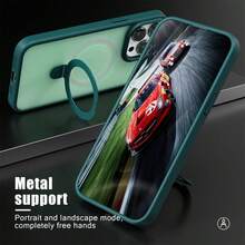 Hadaasi 1 个绿色柔软触感磨砂磁性枢轴支架，带合金镜头膜，PC + 硅胶 TPU 二合一，带隐藏式可旋转磁性金属可折叠指环支架，超薄防震半透明磨砂气垫防指纹手机壳，兼容 Apple 17 Pro/17 Pro Max/17 Air/17/16 Pro/16 Pro Max/16 Plus/16/16E/SE4/15 Pro/15 Pro Max/15 Plus/15/14 Pro/14 Pro Max/14 Plus/14/13 Pro/13 Pro Max/13/12 Pro/12 Pro Max/12/11 Pro Max/11/11 Pro 防水防摔防刮 - 綠色 - 查看 7