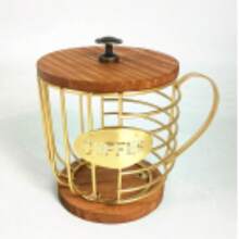 Classic Metal Coffee Pod Holder - Shelf Baskets For Countertop, Space-Saving Capsule Dispenser, Shelf Baskets - 金的 - 查看 10