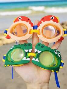 1 Pieza Gafas De Natación Infantiles Ajustables Elásticas Y Con Dibujos Animados Lindos, Máscara De Natación Para Piscina, Adecuadas Para Niños De 3 A 15 Años, Regalo - gafas de natación - Ver 3
