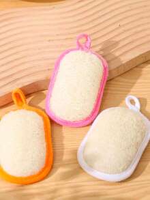 2pcs Of Natural Loofah Sponge Pad- Luxurious Exfoliating Scrub For Soft Skin & Gentle Dishwashing - Multipurpose Cleaning, Exfoliating Loofah Sponge Pads - Natural Luffa & Terry Cloth Body Scrubbers, Circular Exfoliating Pads With Hanging Loops For Shower & Bath, Gentle Light Beige Exfoliation & Cleaning, Compact Design, Scrubbers, For Shower,Beach, Dormitory, Outdoor Activities, Bath, Kitchen & Bathroom Cleaning, High-Quality Back To School