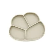 1 Set Silicone Baby Plates, Kids Non-Slip Bear Paw Feeding Plates With Suction Cup, 1 Piece Toddler Plate, Baby Divided Suction Bowl, Silicone Infant Feeding Bowl, Anti-Slip, Weaning Items, Microwave & Dishwasher Friendly - Multicolor - View 8