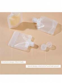 5 件旅行补充扁袋洗发水液体乳液分配袋化妆品补充扁袋旅行瓶套装 30ml/50ml/100ml 旅行收纳袋、化妆包、度假收纳袋、大容量化妆品收纳袋化妆盒、可容纳口红、刷子、护肤品、手机、硬币、小物品、适用于家庭、礼物、度假、节日、万圣节、圣诞节多功能用途、波西米亚风格、家居装饰 - 彩色 - 查看 11