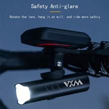 VXM Bicycle Front Light, Powerful Flashlight Headlight For Road Bike/Mountain Bike, Night Riding Light