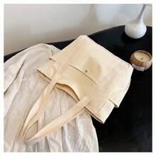 1pc Personalized Tote Bag, Shoulder Bag, Casual Shoppers Bag, Large Capacity Shoulder Bag, Suitable For Work, Travel, Multi-Functional, High Capacity, Lightweight, Practical, Anniversary, Christmas, Vacation, Appropriate For Outdoor/Commuting/Travel/School/Going Out/Sports/Shopping/Daily Use