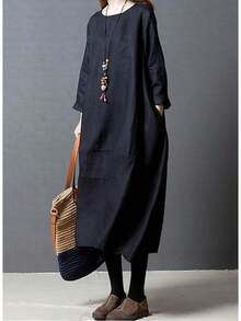 Women Long Dresses - màu đen - Xem 3
