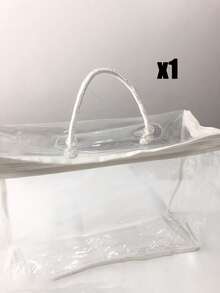 Clear Clothes Storage Bags PVC Organizers With Reinforced Handle Vinyl Storage Bag For Comforter, Blanket, Bedding, Duvet, Transparent Moving Totes With Sturdy Zipper, Waterproof Bedding Blanket Packaging Bag, Large Capacity Travel Accessories Organizer, Clear Zippered Organizers, Transparent Zipper Storage Bag For Clothing, Linens, And More - Multicolor - View 13