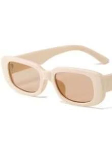 4 件女士方形塑料多巴胺书呆子时尚眼镜套装，适合日常、度假、音乐节、Y2K 风格，适合夏季海滩度假、户外、旅行 - 彩色 - 查看 9