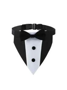 Hochzeitsanzug Sabberhandtuch Hundehalsbänder Fliege Hochzeitsanzug Dreiecktuch Haustier Dreiecktuch