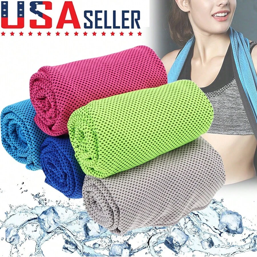 Dazone 5 Pack Cooling Towels Ice Cold Instant Towel Neck Wrap For Workout Fitness Sports Running Jogging Gym Chilly Yoga Pads - Multicolor - View 1