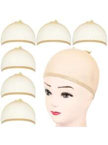 2 szt. ultracienkich czepków na perukę, elastycznych czepków na perukę z siateczki, oddychających i miękkich czepków na perukę z nylonowej siateczki, czepków na perukę do codziennej pielęgnacji, damskich czepków na perukę o wysokiej elastyczności, jednolitych kolorów nylonowych czepków na perukę z koronką do użytku domowego, na wesele, na każdą porę roku