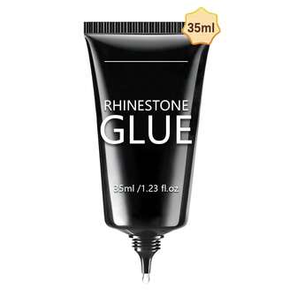 GLOZ 35ML Nail Rhinestone Glue For Nails, Super Strong Gel Nail Glue For Nail Charm 3D Nails Bling Gel For Decoration Gem Nail Art Jewel Diamonds Cured Need UV/LED Beauty Gift
