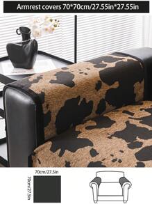 1pc Versatile Sofa Cover, Modern Minimalist Anti-Skid Sofa Cushion Cover, Dust-Proof & Washable, Brown Fashion Soft Non-Fading Fur Pet Friendly Protector For Living Room, Bedroom, Office, Adjustable For Corner Sofa, L-Shaped Sofa & 1-4 Seater Sofa