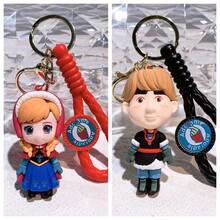 1pc  Frozen Keychain Aishana Anime Christopher Olaf Keychain Collection Car Keychain - Multicolor - View 23