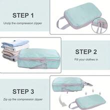 4个大容量旅行收纳袋，便携式打包袋，可收纳衣物、裤子、鞋子、袜子，行李箱收纳整理袋，波西米亚风