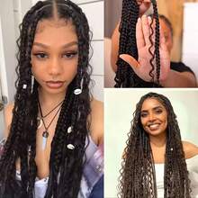 Human Braiding Hair Curly Water Wave Human Bulk Hair For Braiding No Weft 12A Brazilian Virgin Human Braiding Hair For Boho Braids Wet And Wavy Braids Extensions - Natural Black - 查看 4