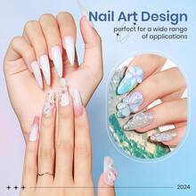 SUPWEE Gel builder sólido para uñas, blanco 60 g/2.1 oz, gel de escultura 3D para arte de uñas, gel duro de mano sin pegajosidad para extensión de uñas, tallado de uñas, patrones 5D, decoración de uñas en relieve, se retira con remojo UV LED - Blanco-60g - Ver 6