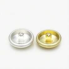 10pcs 12mm Gold Round Small Button Suitable For Shirts, Fashionable Rose Design Clothes Decoration Button, DIY Sewing Accessories Metal Button For Coat - Multicolor - View 8